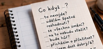 Zápisník s otázkami Co když
